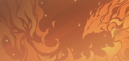 Diluc: Flames namecard icon